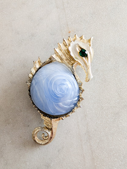 Broche Hippocampe 80's