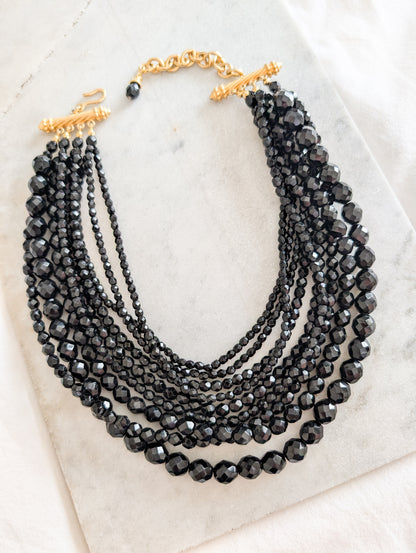 Collier cascade de cristal 60's