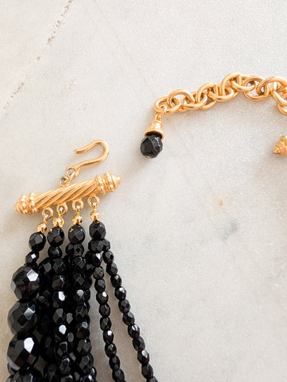 Collier cascade de cristal 60's
