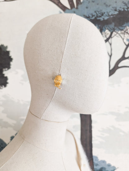 Rares boucles fleurs 60's style Trifari
