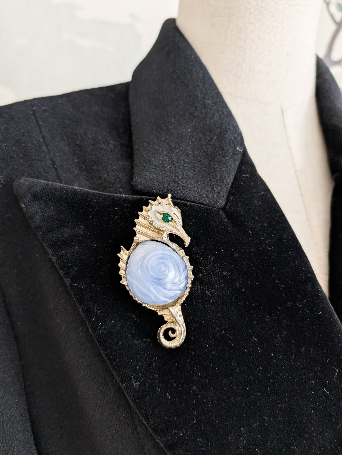 Broche Hippocampe 80's