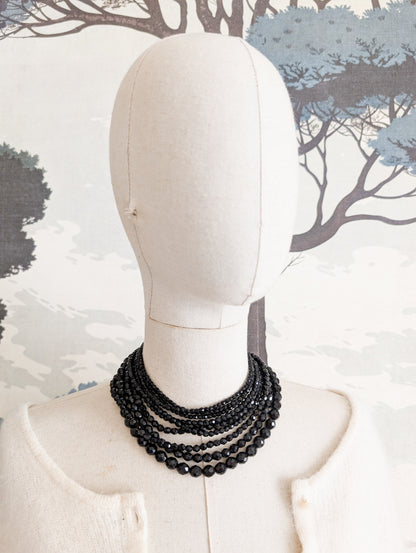 Collier cascade de cristal 60's
