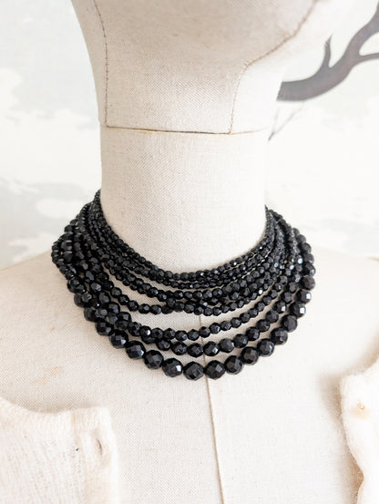 Collier cascade de cristal 60's
