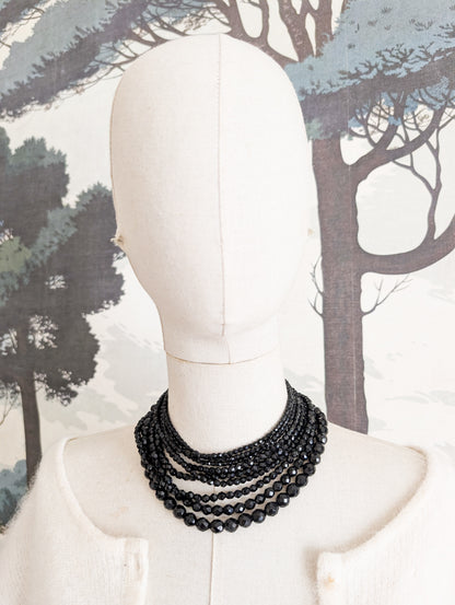 Collier cascade de cristal 60's