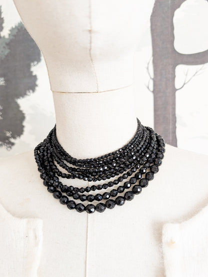Collier cascade de cristal 60's