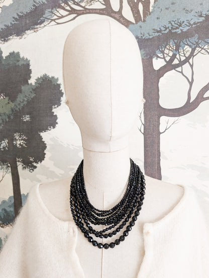Collier cascade de cristal 60's