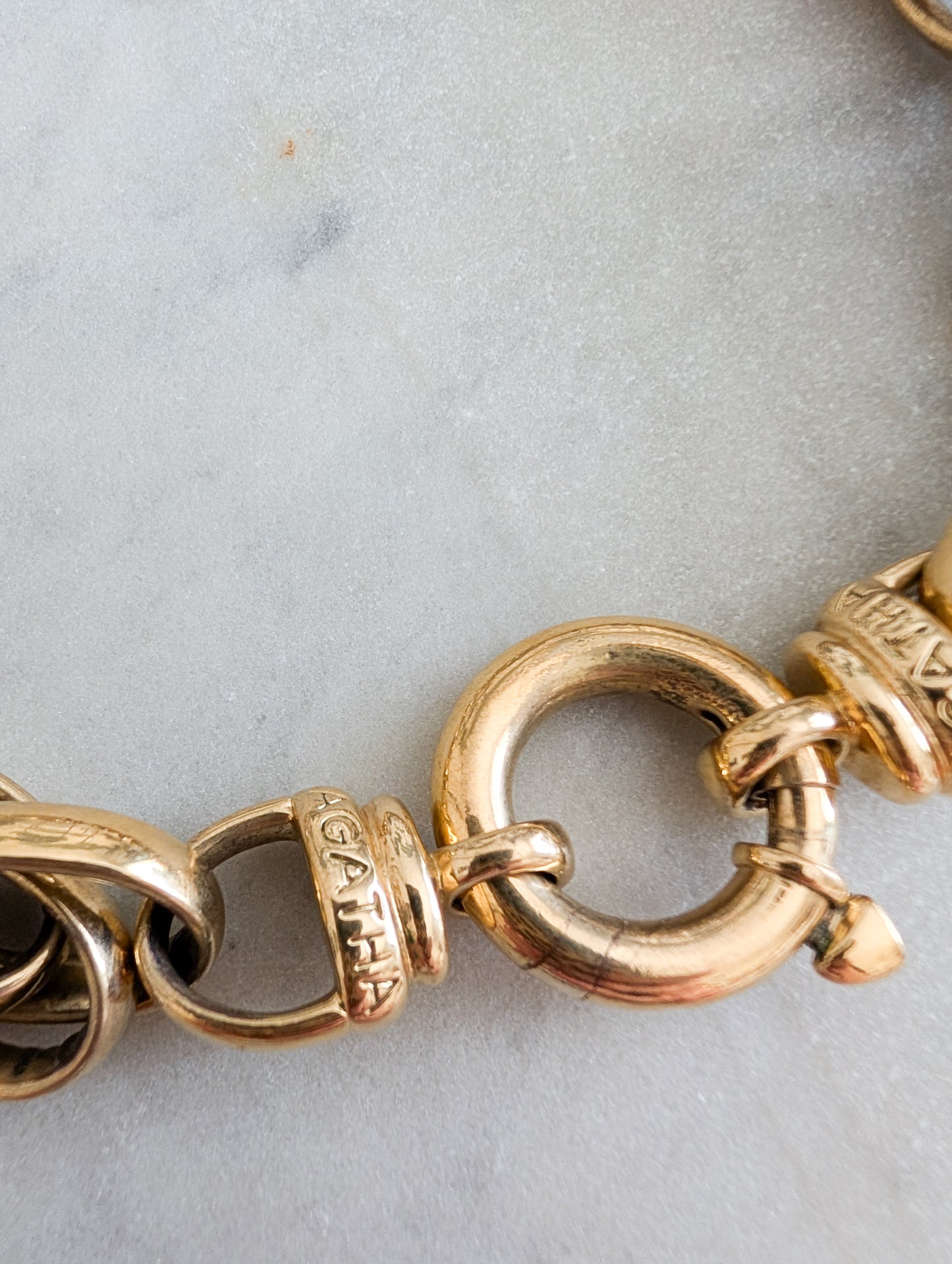 Grand collier Agatha 80's