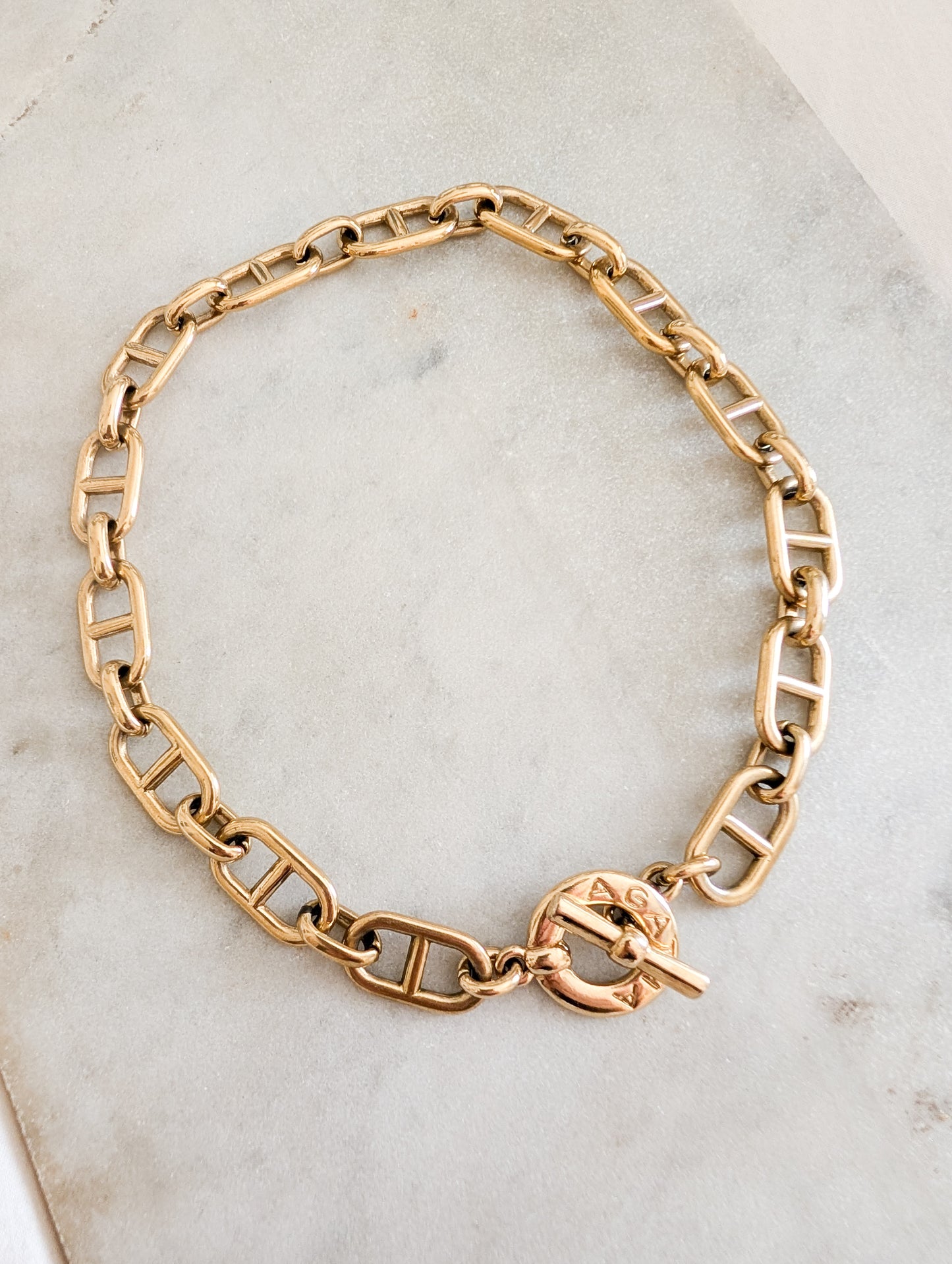 Collier maille Marine Agatha 80's