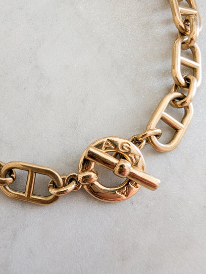 Collier maille Marine Agatha 80's