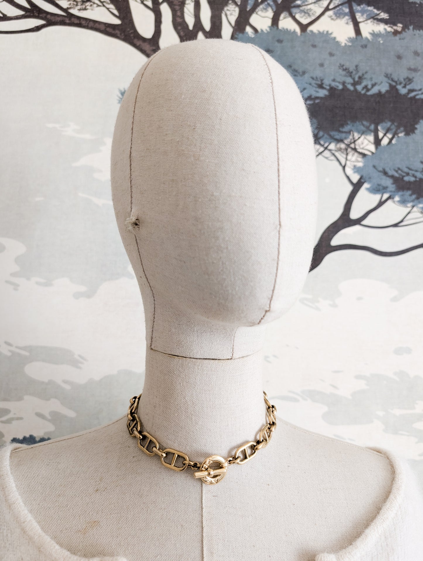 Collier maille Marine Agatha 80's