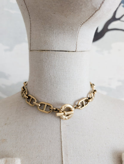 Collier maille Marine Agatha 80's
