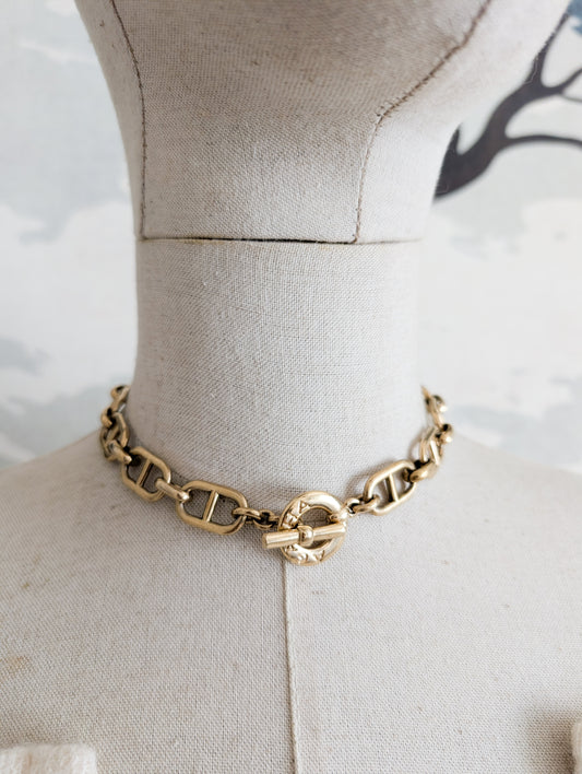 Collier maille Marine Agatha 80's
