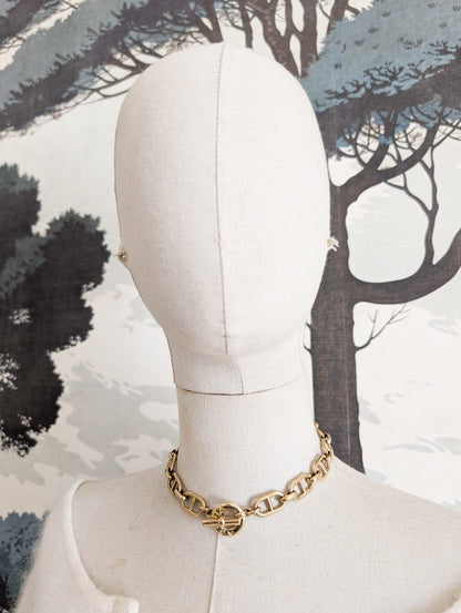 Collier maille Marine Agatha 80's