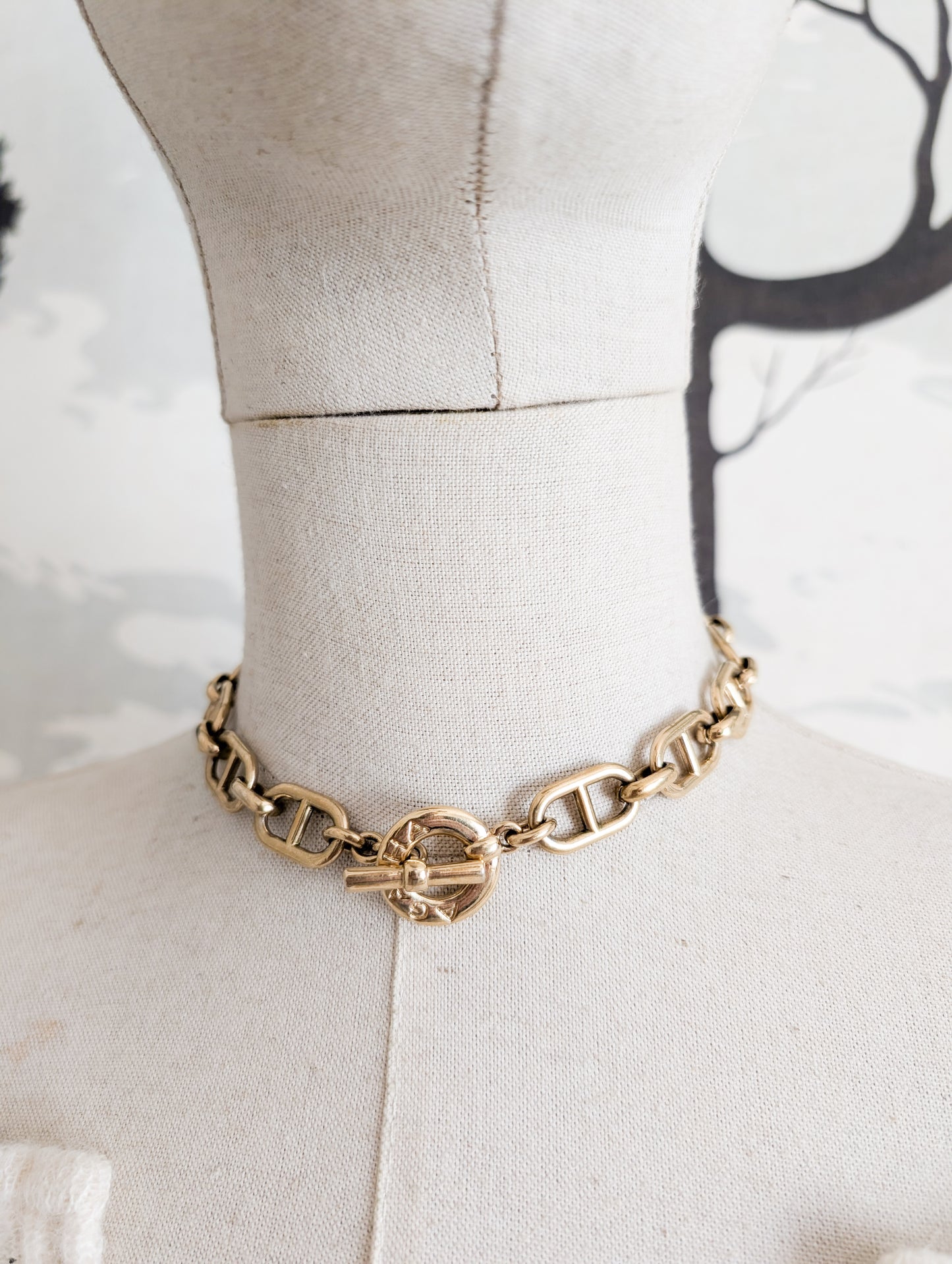 Collier maille Marine Agatha 80's