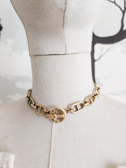 Collier maille Marine Agatha 80's