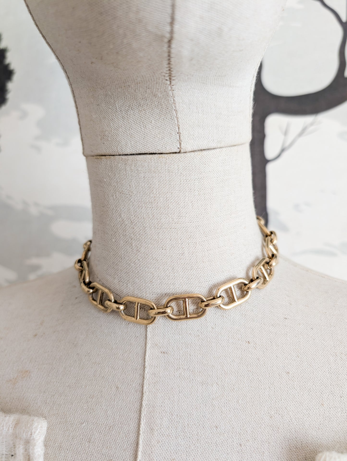 Collier maille Marine Agatha 80's