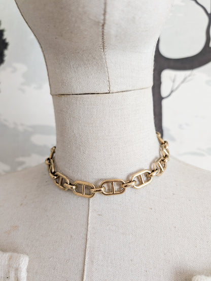 Collier maille Marine Agatha 80's