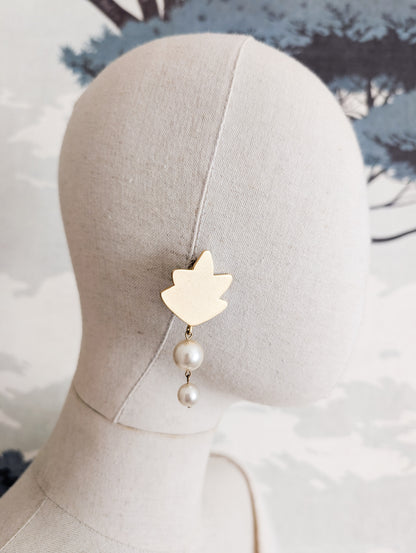 Boucles oreilles percées Biche de Berre