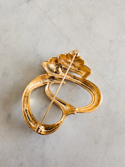 Broche coquillage 80's