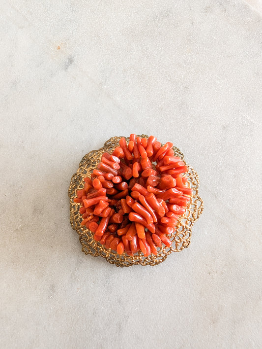 Broche corail 1940