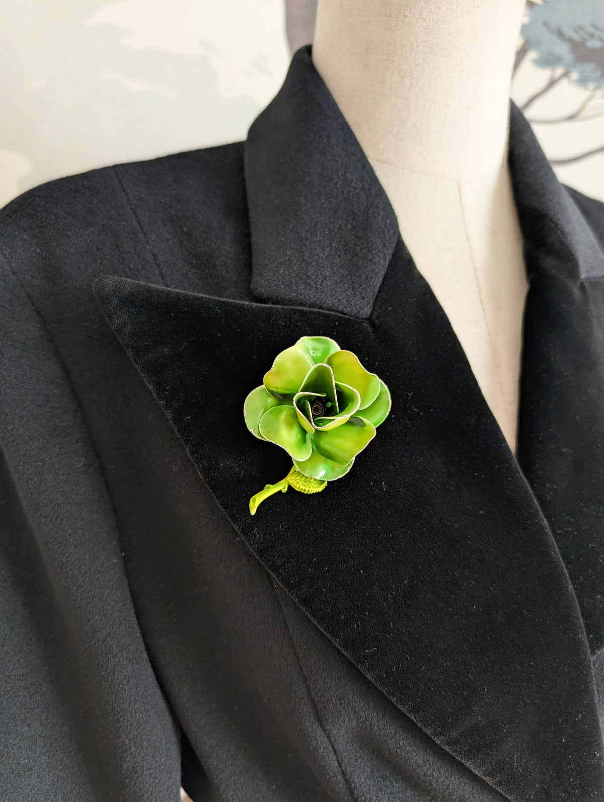 Broche fleur 50's
