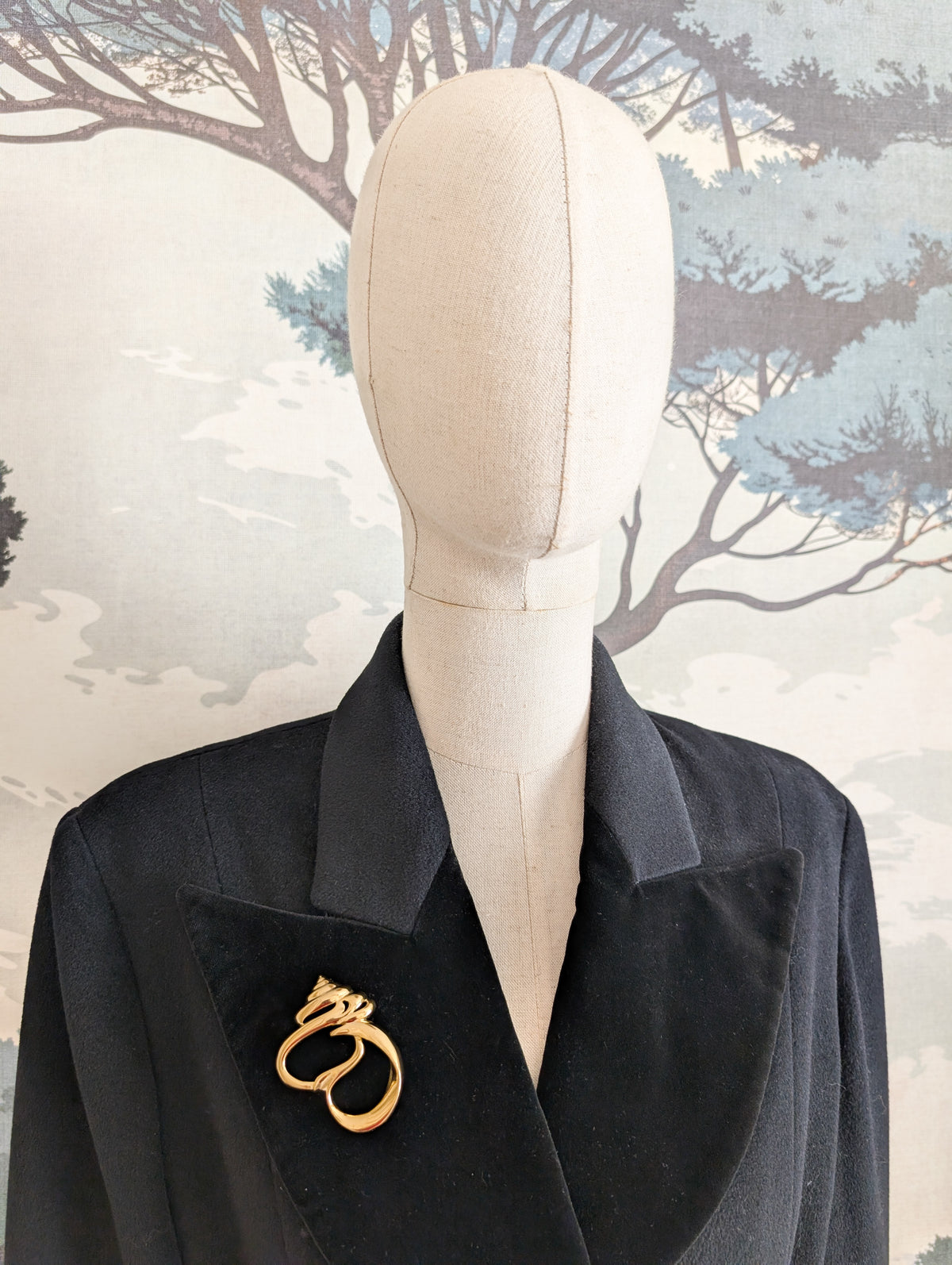 Broche coquillage 80's