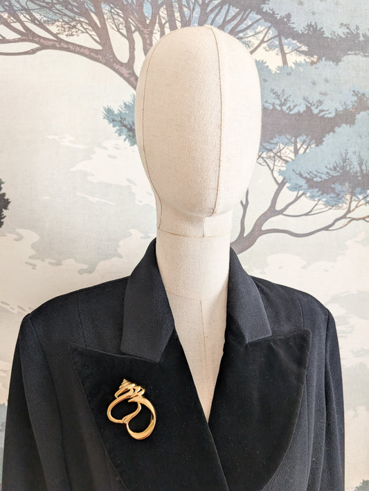 Broche coquillage 80's