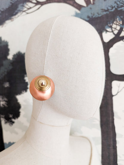 Boucles oreilles percées cuivre