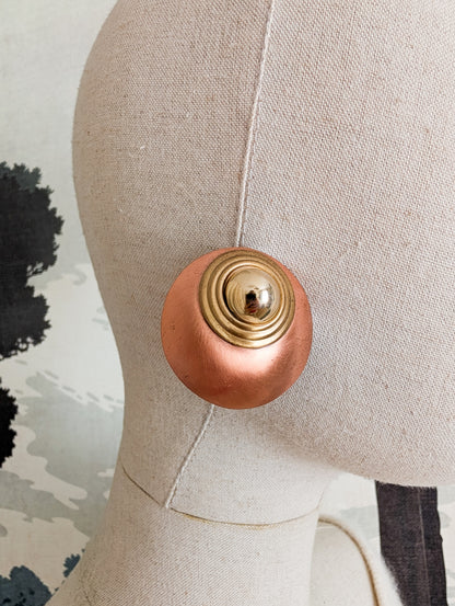 Boucles oreilles percées cuivre
