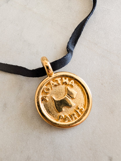 Médaille Agatha ruban et chaîne