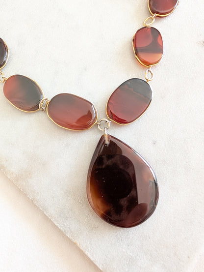 Sautoir en Agates 1970