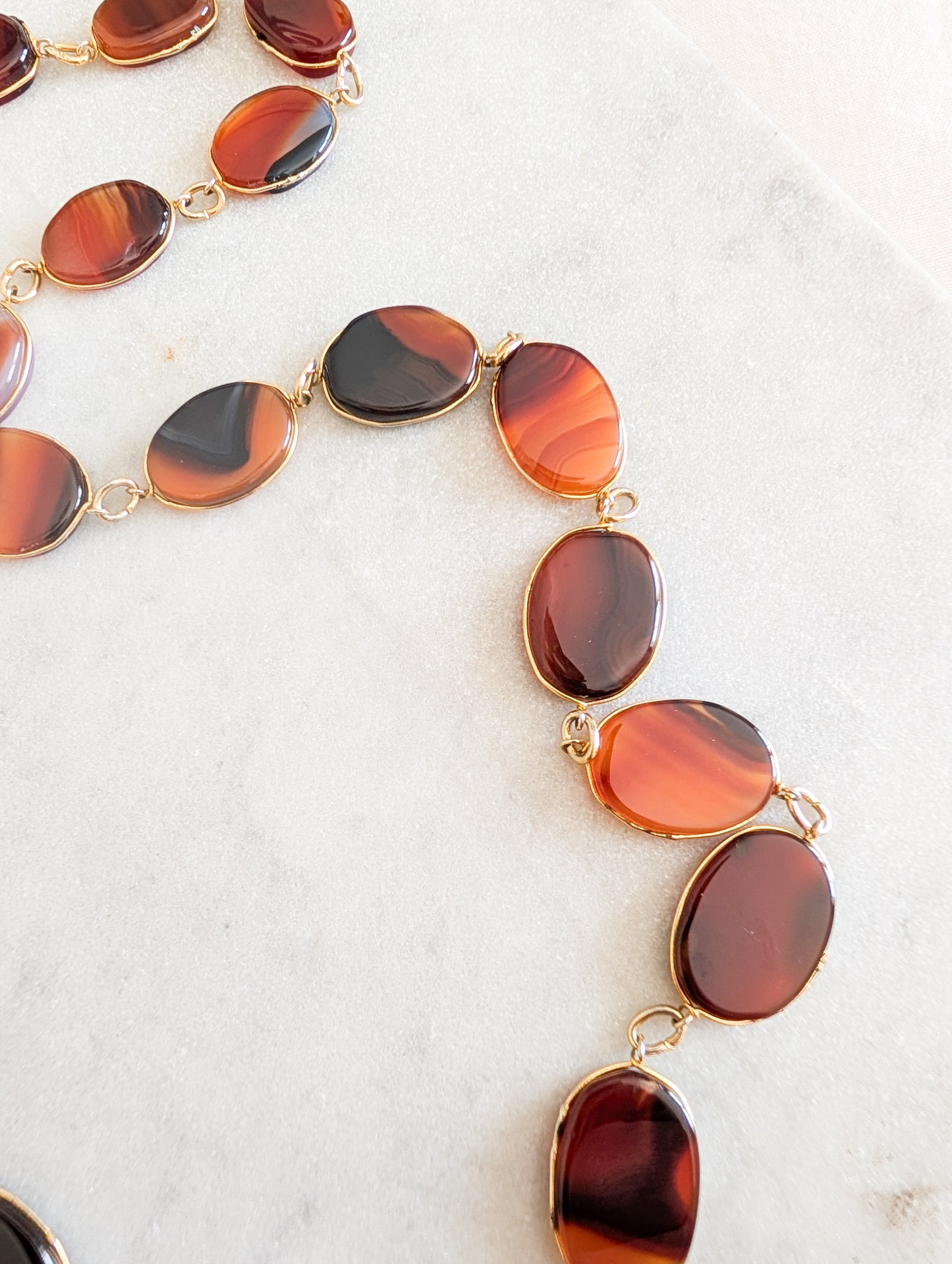 Sautoir en Agates 1970