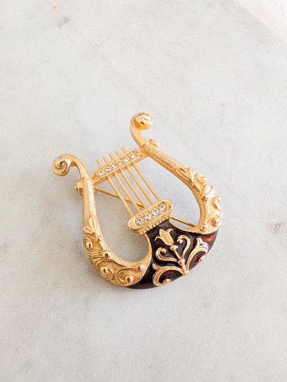 Broche lyre