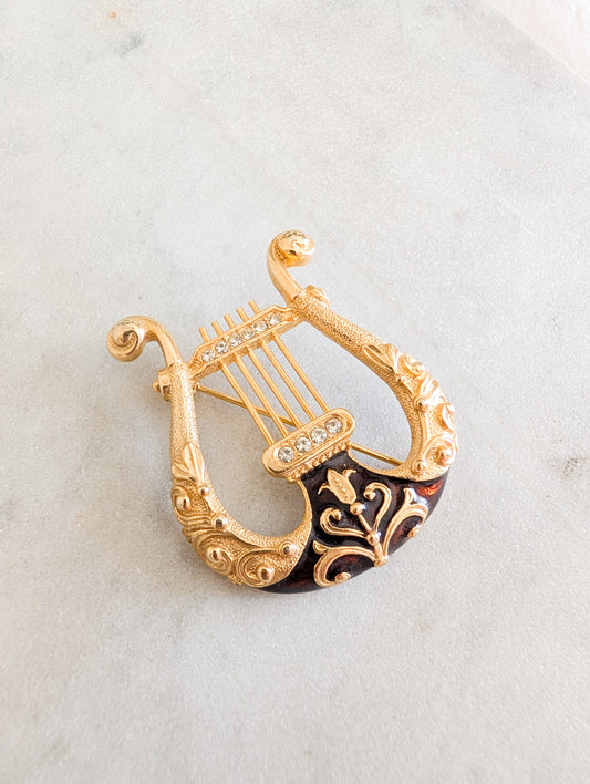 Broche lyre