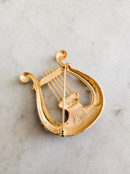 Broche lyre