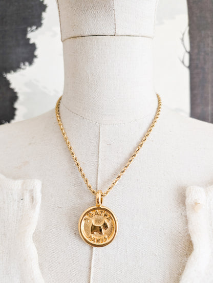 Médaille Agatha ruban et chaîne