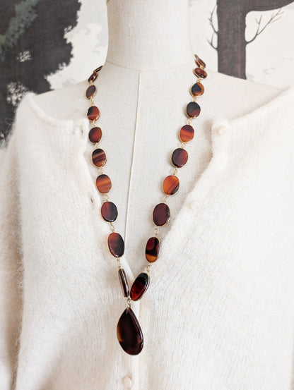 Sautoir en Agates 1970