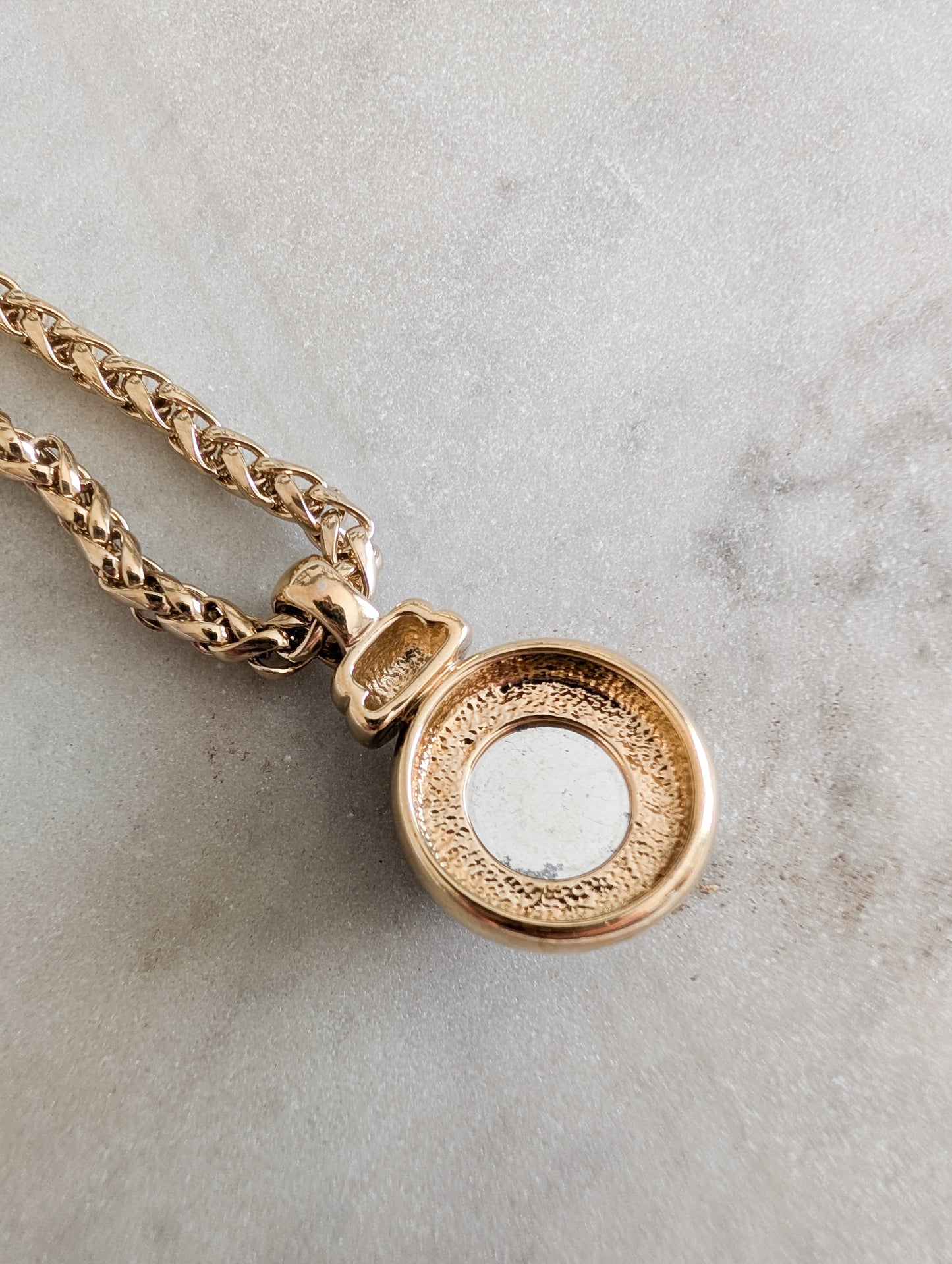 Collier cabochon bleu Agatha