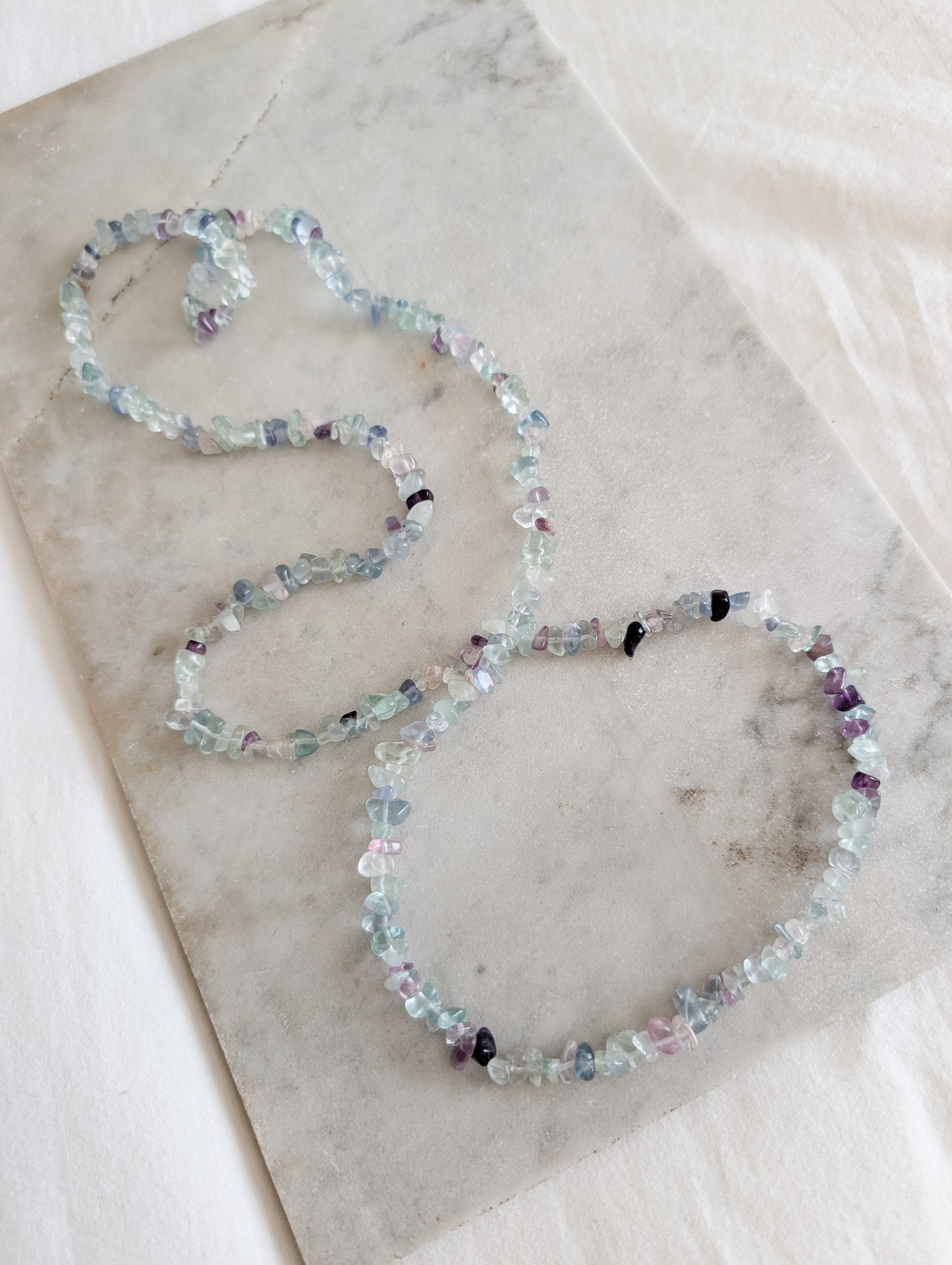Sautoir en Fluorite