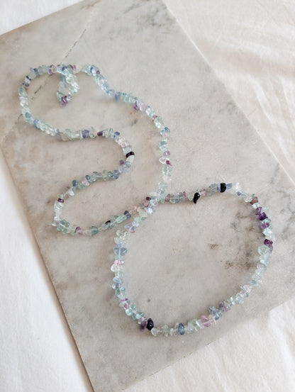 Sautoir en Fluorite