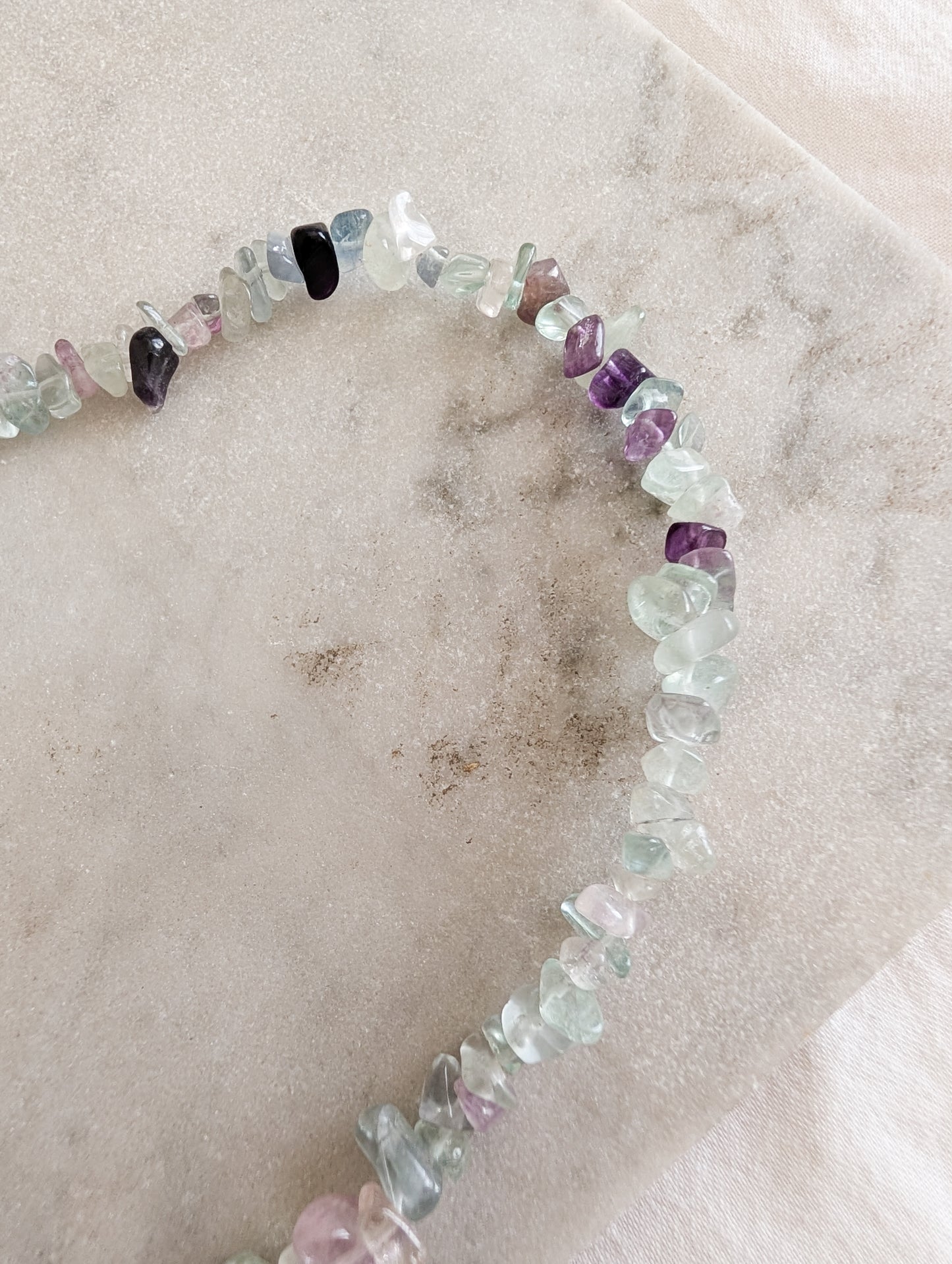 Sautoir en Fluorite