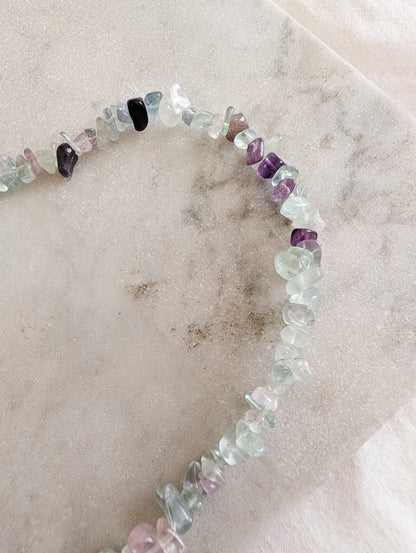 Sautoir en Fluorite
