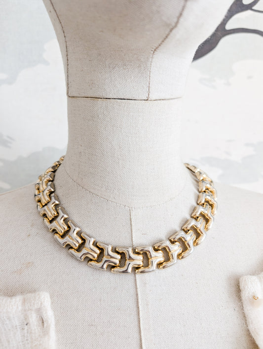 Collier maille 80's