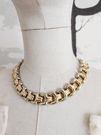 Collier maille 80's
