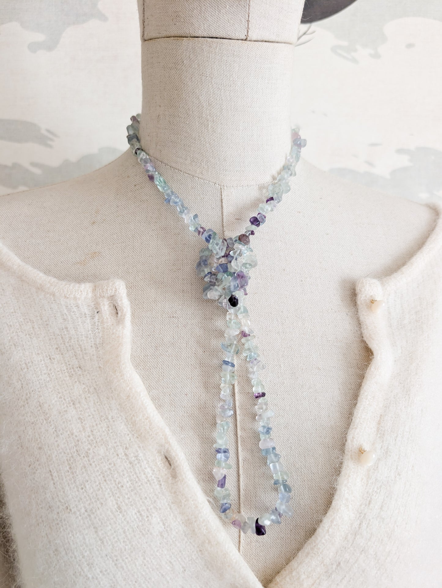 Sautoir en Fluorite