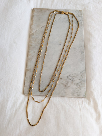 Collier Multirangs Monet 70's
