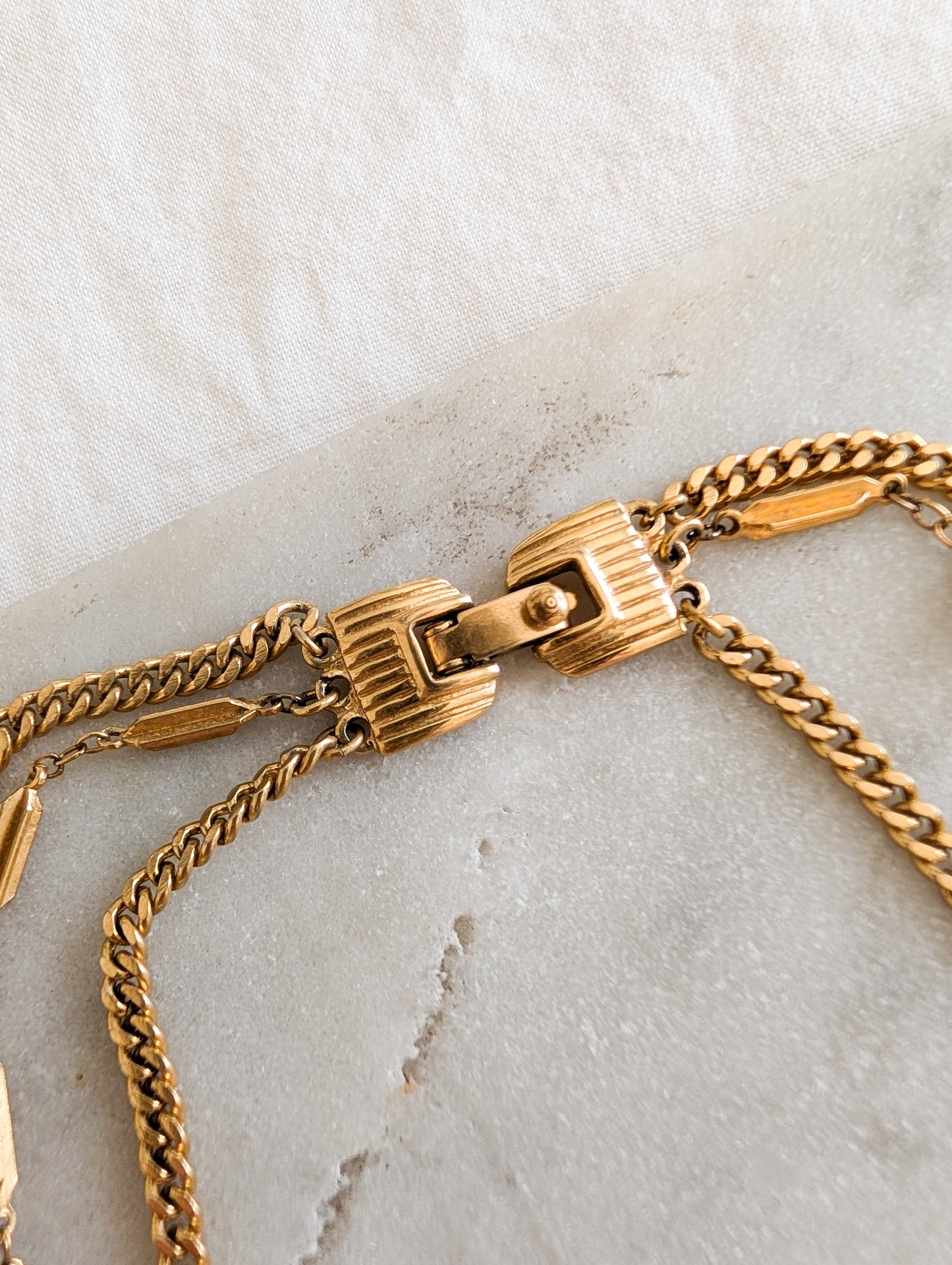 Collier Multirangs Monet 70's