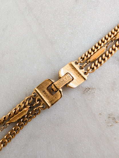 Collier Multirangs Monet 70's