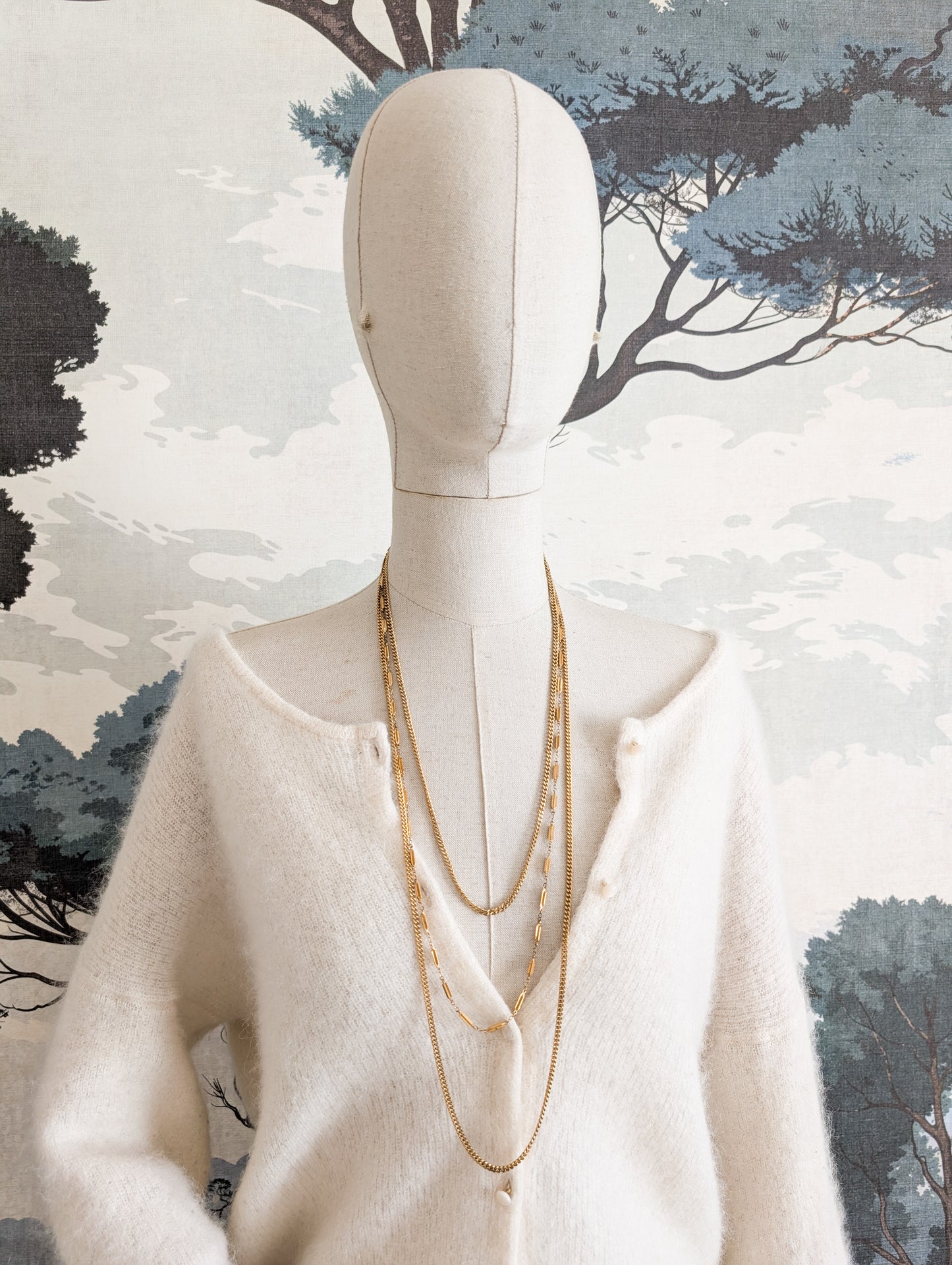 Collier Multirangs Monet 70's