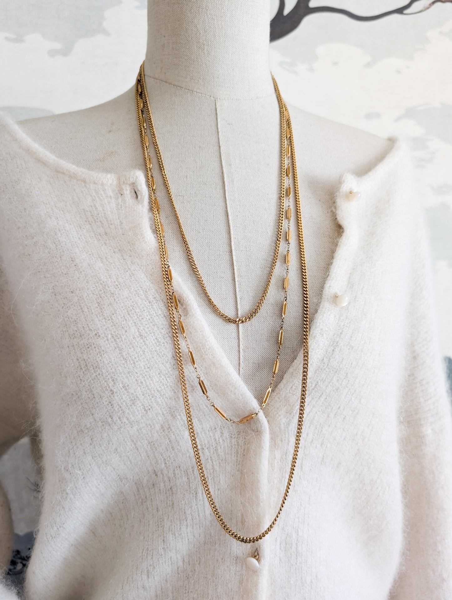 Collier Multirangs Monet 70's